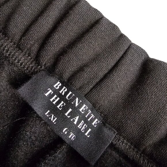 Brunette The Label Womens Best Friend Short, Black, Sweat Short, Lounge, L/XL - Picture 4 of 9